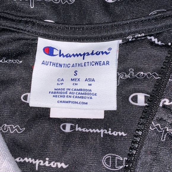 Black Champion Zip Up Jacket - Picture 3 of 3